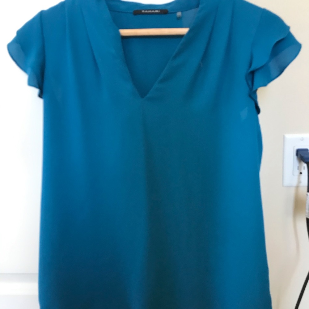 Turquoise Tahari blouse